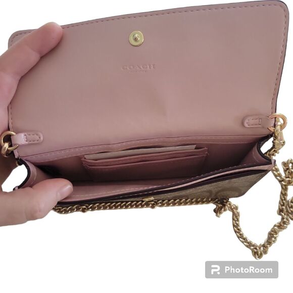 COACH PINK/BROWN WRISTLET/PURSE - Picture 8 of 16